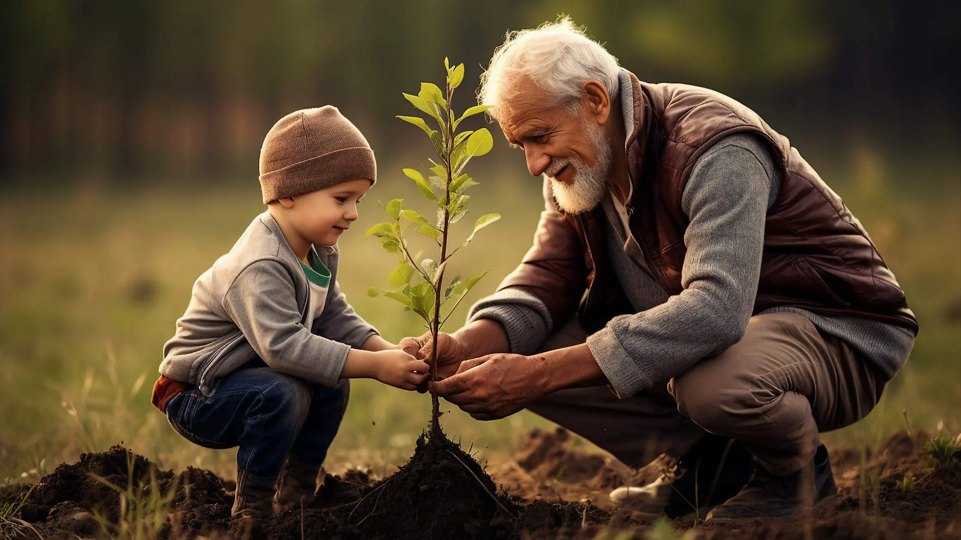 Abuelo y nieto